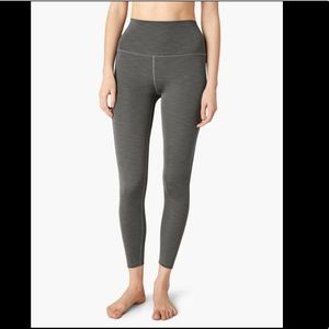 Heather Rib High Waisted Midi Legging - Small